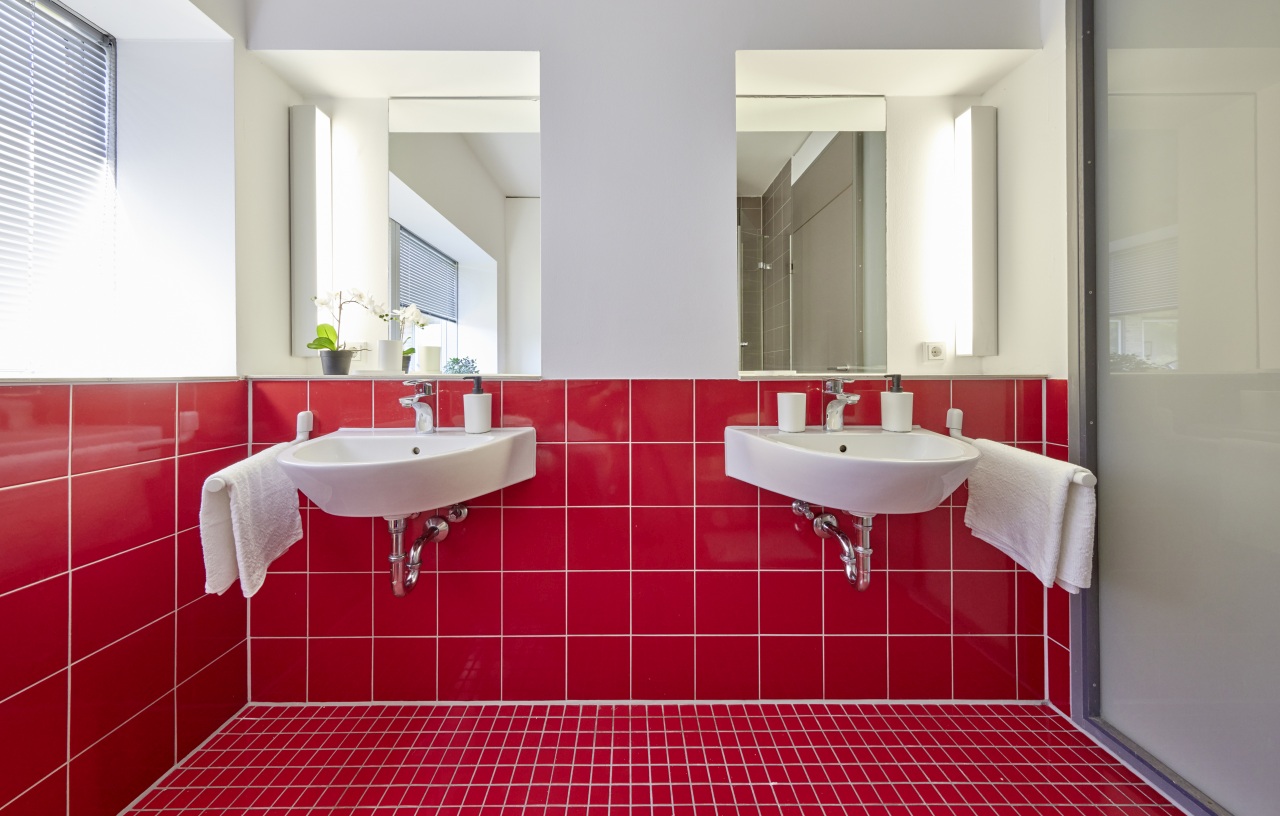 college bathroom of a double room