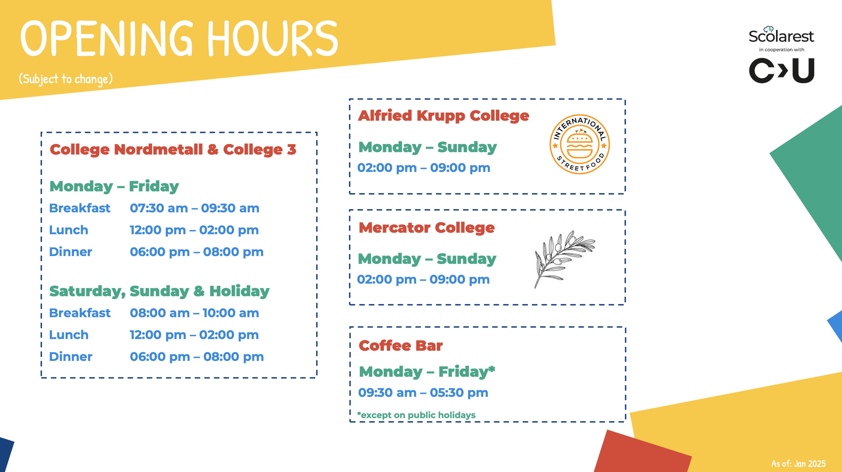 Scolarest Opening Hours AY 24-25 NEW