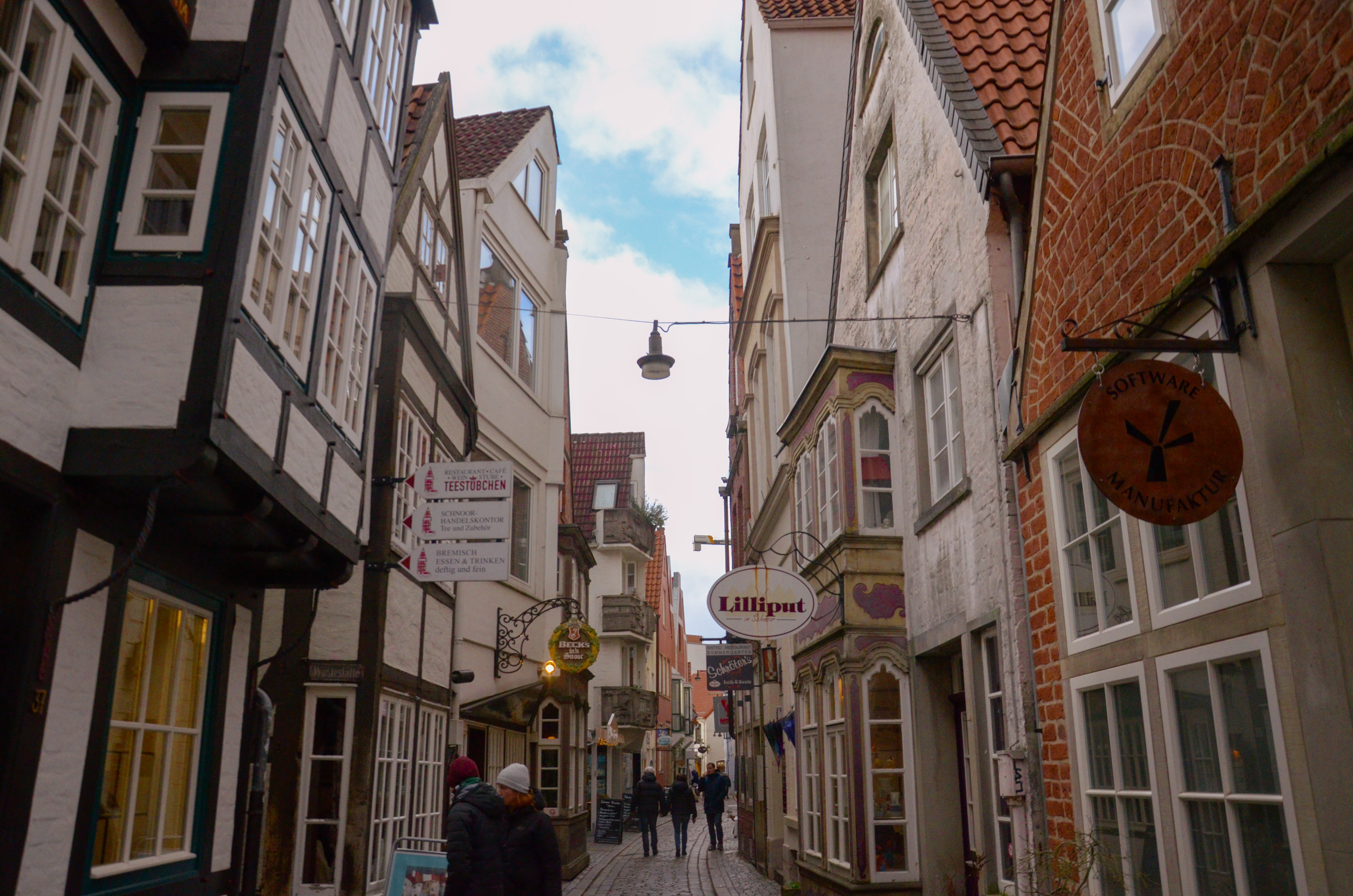 The historic Schnoor quarter in Bremen