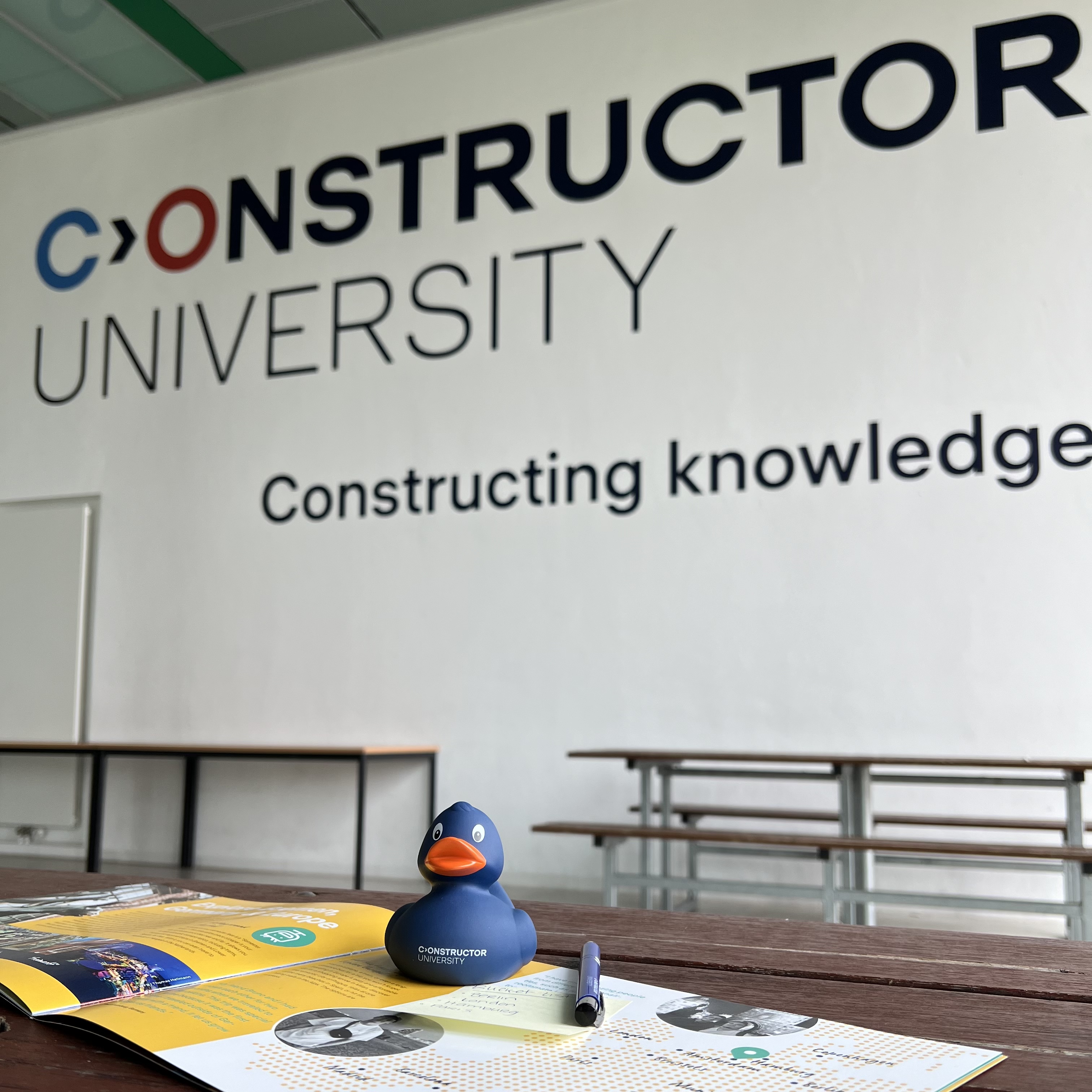 Duck Joana in the IRC at Constructor University