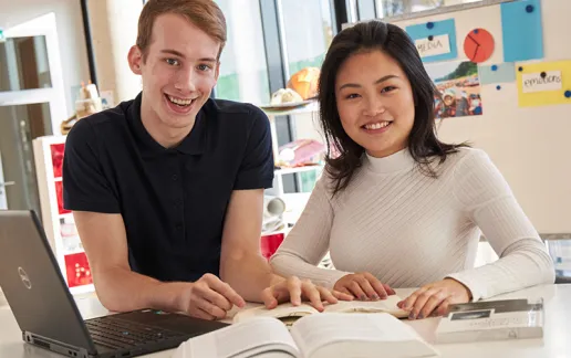 students study