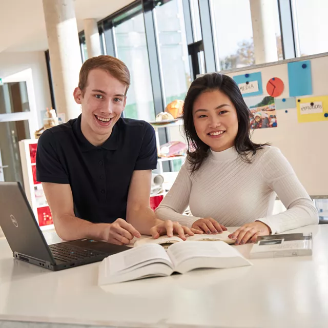 students study