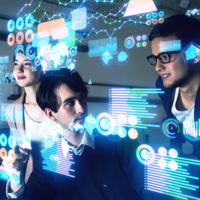 students in front of monitor