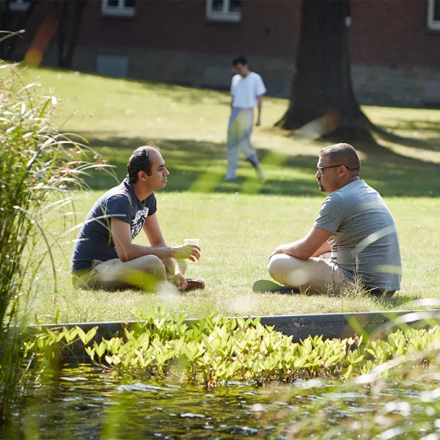 Students talking
