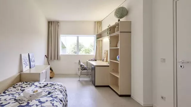 Single room with a window resized 2