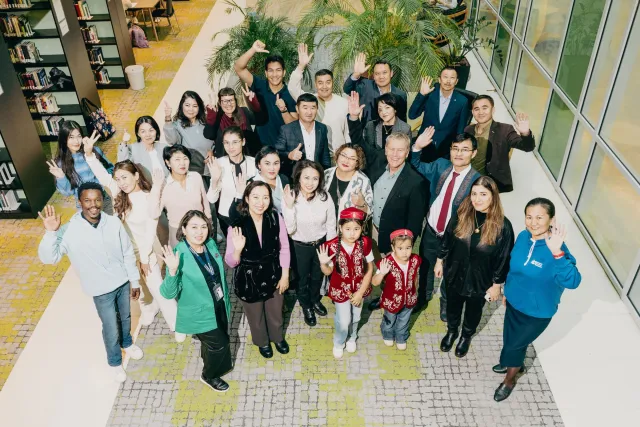 Scholars from Kazakhstan at Bolashak Fellows Welcome Event